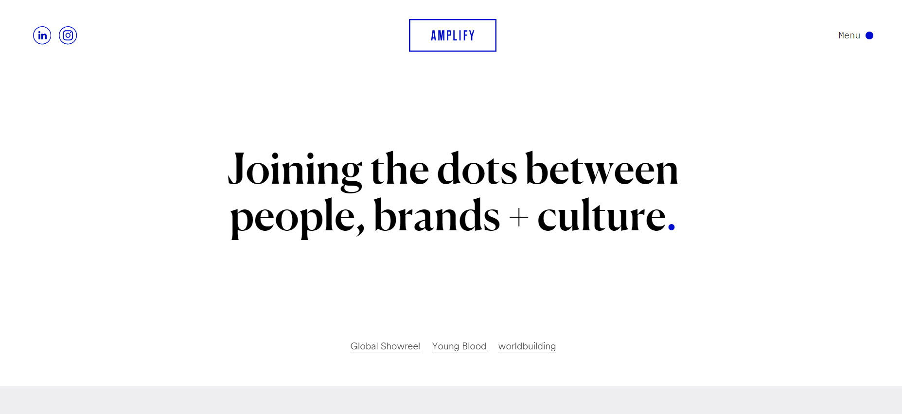 Amplify is a global creative agency Website