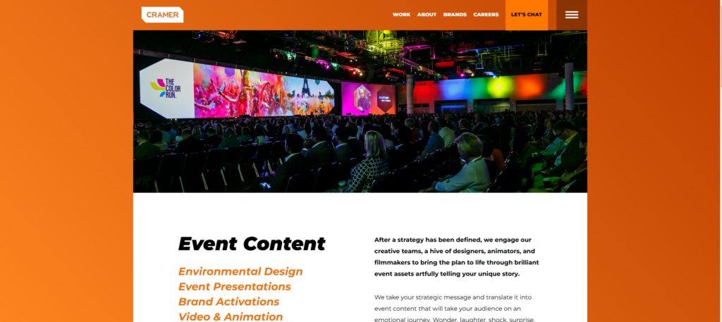 Top 10 Event Activation Companies in the World: A Guide to Exceptional Experiences 5. Cramer