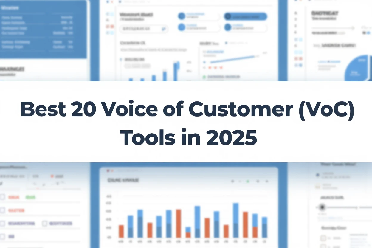 Best 20 Voice of Customer (VoC) Tools in 2025