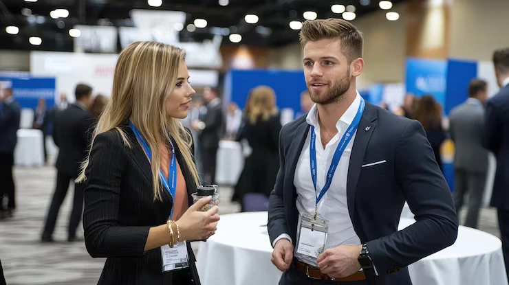 Experts providing conference and trade show coordination services ensuring seamless planning and execution