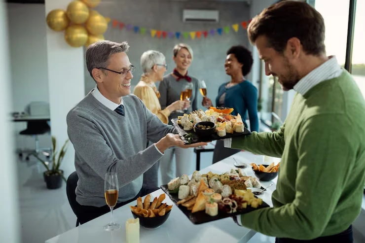 Experts providing corporate catering services for business events and meetings in Amsterdam.