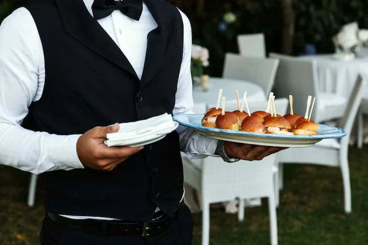 Professional corporate catering team providing food and beverage services in Phoenix events.
