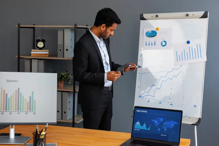 Key industry statistics and business data showing economic trends and performance in Amsterdam.